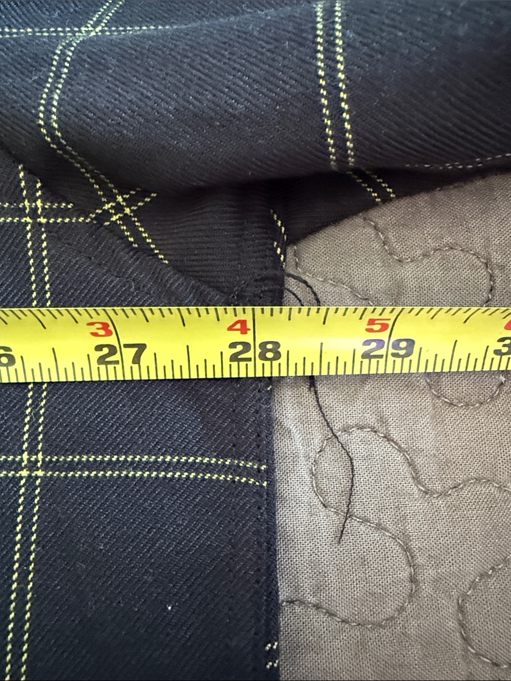 DIXXON Black Button-Down Shirt with Yellow Grid Stitching - Picture 5 of 5